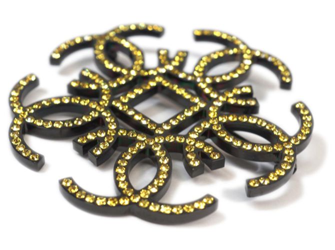 Broche Strass Multicolore Sur Métal Argenté - Qualité, Sécurité - Bijou Flashy Et élégant