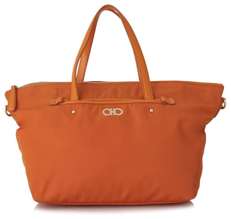 ferragamo orange bag