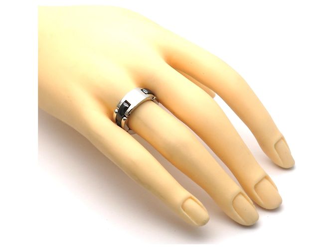 Bague En Céramique Argenté Et Noir - Marque Ceraselle - Neuf Avec étiquettes