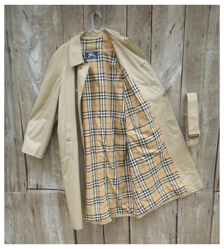 raincoat man Burberry vintage t 60 Beige Cotton Polyester ref.195108 ...