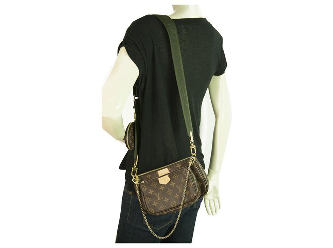 Louis Vuitton Pochette Accessoires Multipochette Monogram Canvas Cross