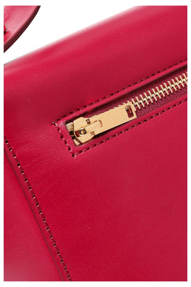 Sophie Hulme Large Size Leather Bolt Bag Handbags Suede,Leather Pink ...