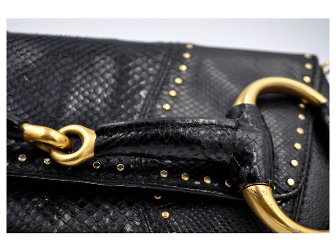Pochette Vintage En Cuir Reptile - Marron - Style Rétro Sans Marque - Occasion En Bon état