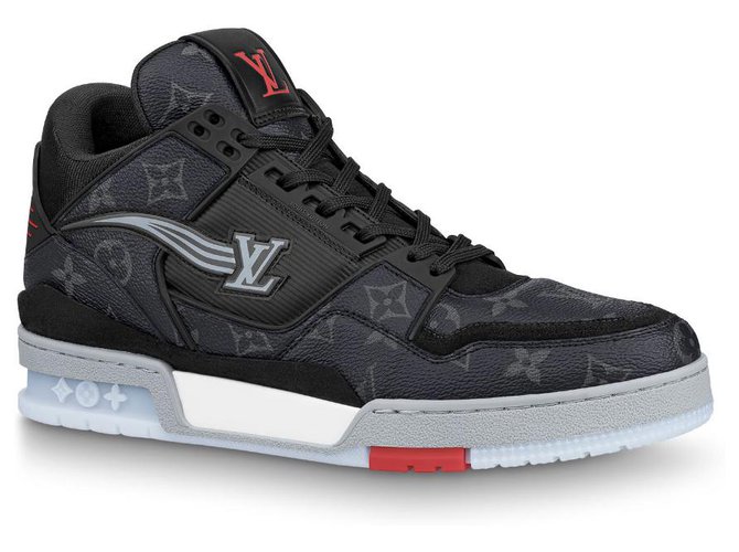 Louis Vuitton LV trainers new Grey Leather ref.211611 Joli Closet