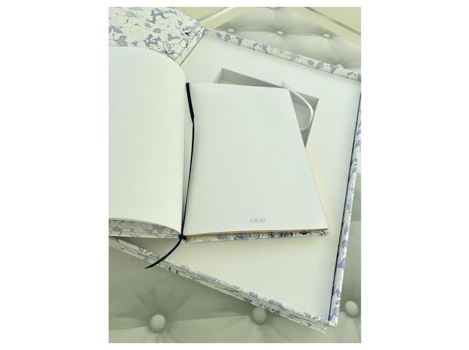 DIOR WRITING NOTEBOOK Light blue Cotton ref.215117 - Joli Closet