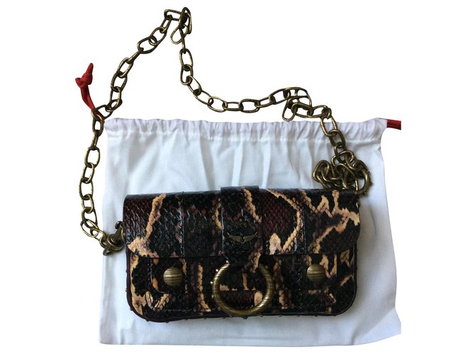 Zadig & Voltaire Kate wallet snake Python print Exotic leather ref