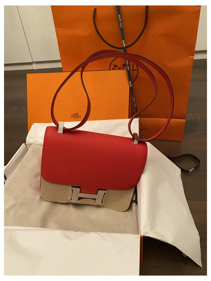 Hermès Hermes Constance 24 Red Leather ref.241588 - Joli Closet