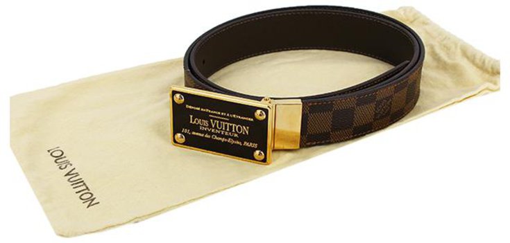 Louis Vuitton Belt Men's Saint-Hule Envan Tour Reversible Brown Leather ...