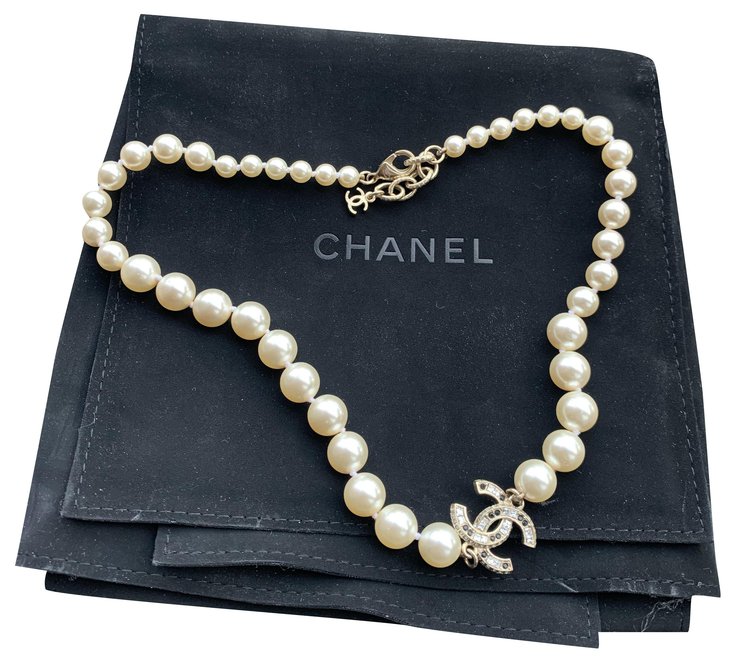 Chanel Colliers Perle Blanc Ref Joli Closet