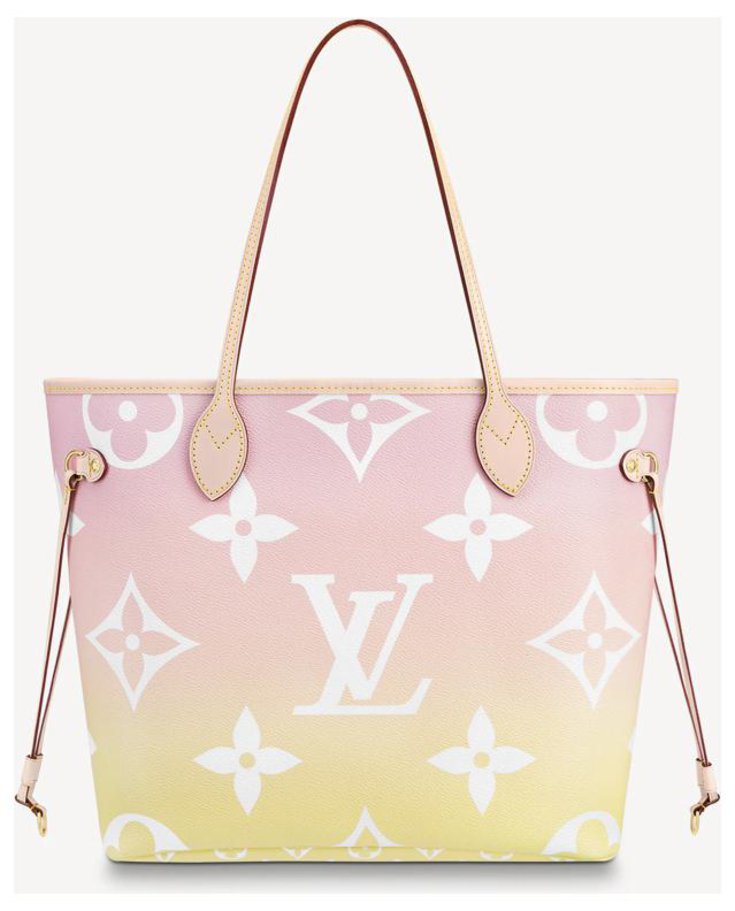 Louis Vuitton LV Neverfull by the pool Pink Leather ref.273066 Joli Closet