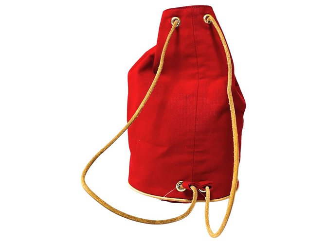 Hermès Backpack Red Cloth ref.305255 Joli Closet
