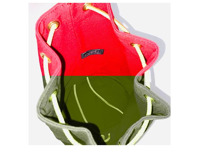 Hermès Backpack Red Cloth ref.305255 Joli Closet
