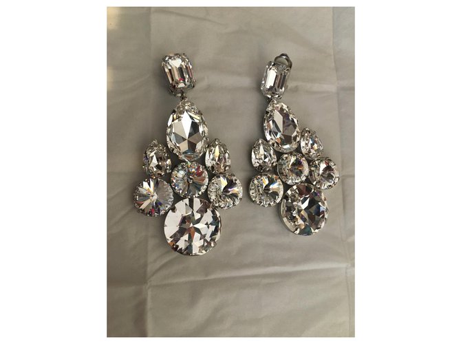 Boucles D'oreilles Anciennes DOLCE VITA - Métal Argenté, Clips, Créateur