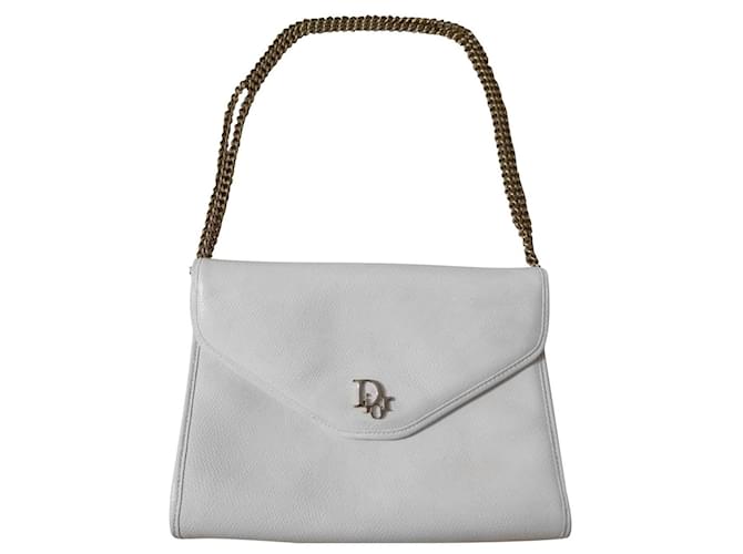 Dior Handbags White Leather ref.345535 Joli Closet