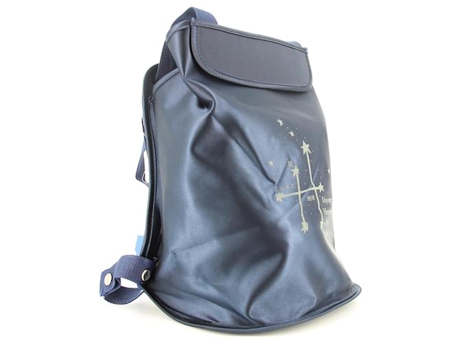 Hermès Backpacks Blue Silk ref.357719 Joli Closet