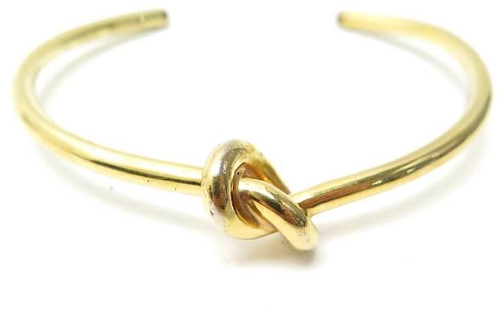 Céline CELINE BRACELET KNOT EXTRA THIN KNOT 16CM IN GOLDEN METAL GOLDEN ...