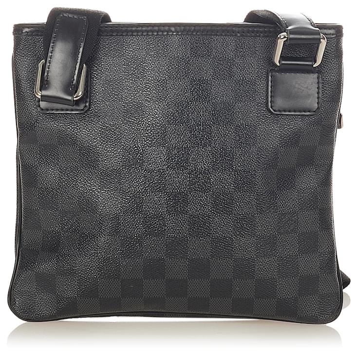 Louis Vuitton Black Damier Graphite Thomas Grey Leather Cloth Pony ...