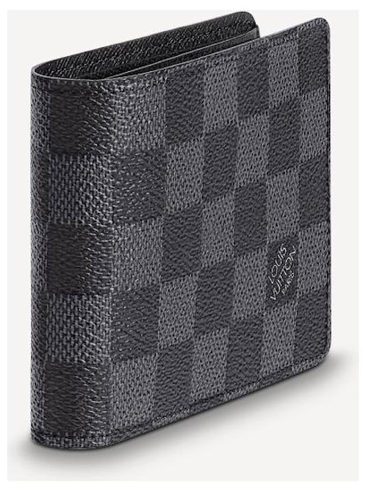 Louis Vuitton LV Slender wallet new Grey Leather ref.423037 - Joli Closet