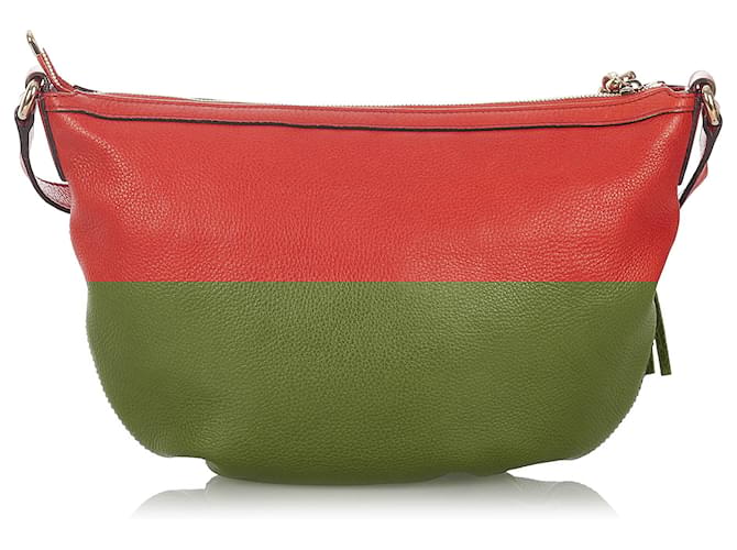 Gucci Red Soho Leather Crossbody Bag Ponystyle calfskin ref.428134