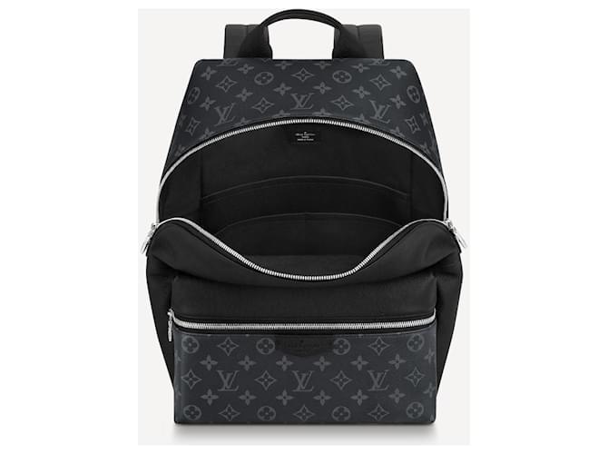 Louis Vuitton LV Discovery backpack Taigarama Black Leather ref.456079