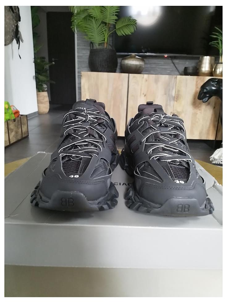 Balenciaga track sneakers black Nylon ref.465930 - Joli Closet