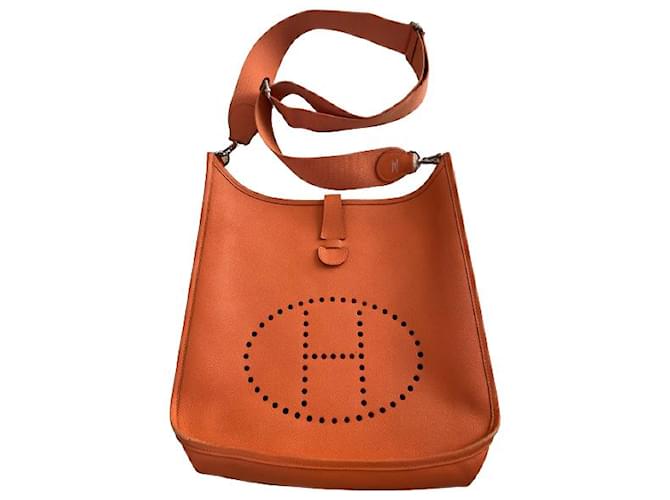Hermes Mini Evelyne Bag HermÃ¨s Evelyne Orange Evelyne Iii HermÃ¨s