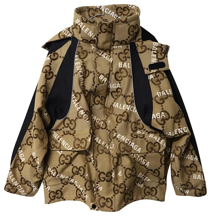 Gucci x Balenciaga The Hacker Project Jumbo GG Jacket in Beige Cotton ...