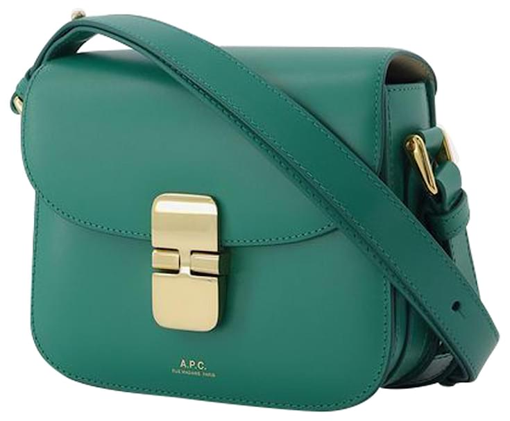 Apc Grace Mini Bag in Green Leather ref.551518 - Joli Closet