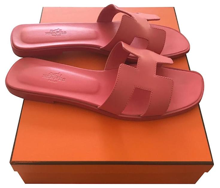 Hermès Oran Pink Leather ref.552918 - Joli Closet