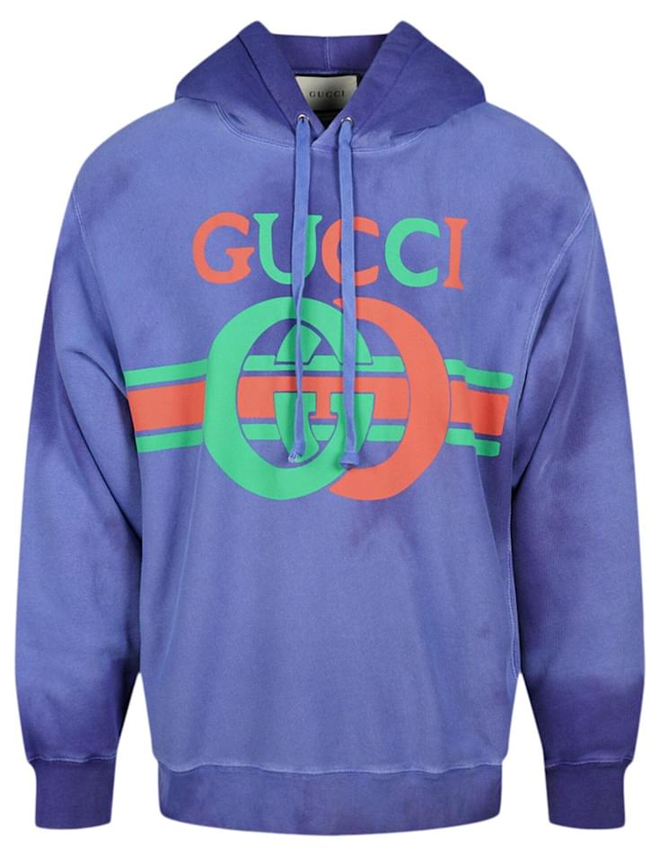 Gucci GG Hooded Sweatshirt Multiple colors Cotton ref.555439 - Joli Closet