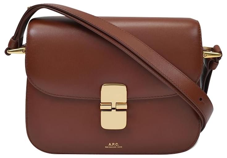 Apc Grace Small Bag in Hazelnut Smooth Leather Brown ref.559600 - Joli ...