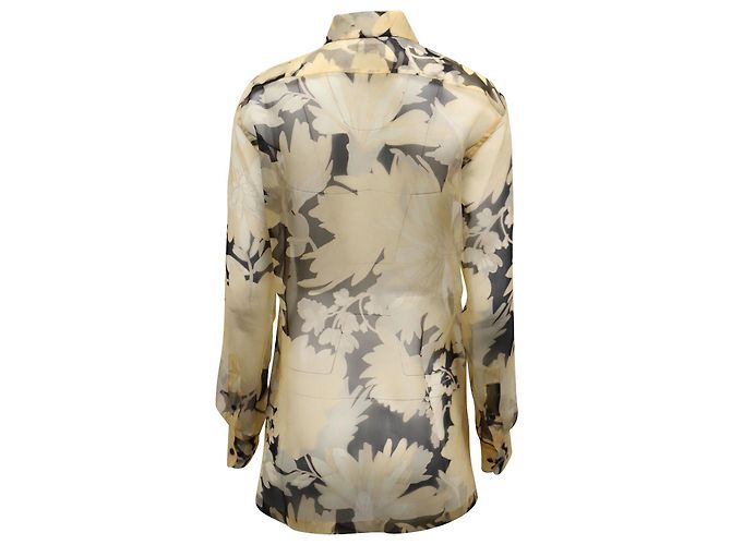 Débardeur En Soie Dries Van Noten - Taille 38, Motif Floral, Occasion Très Bon état