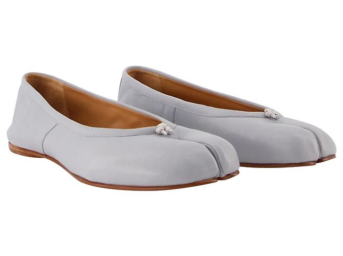 Ballerines Tabi Maison Margiela En Cuir Lavande - Taille 39 EU (9 US) | Empreinte Pied Fendu Iconique