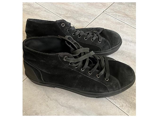 Baskets Lanvin Haut De Gamme Gris Clair - Taille 40, Neuf Avec Emballage, Style Hi-top