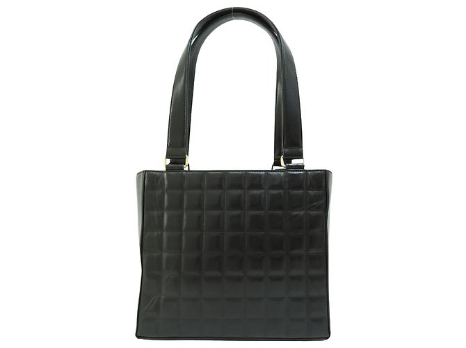 Timeless Chanel Chocolate bar Black Leather ref.1000666 - Joli Closet