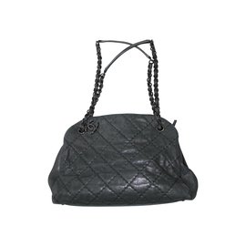 Chanel-Handbags-Black,Dark grey