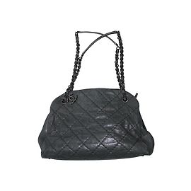 Chanel Bolsas Preto Cinza antracite