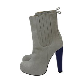 Carven-Ankle Boots-Blue,Grey