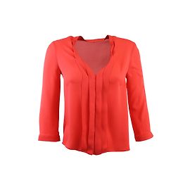 Blusa Tara Jarmon in seta arancio corallo Arancione Corallo