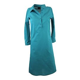 Vestido camisero Agnès b. verde de algodón Verde