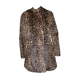 Maje manteau en chèvre imprimé Imprimé léopard