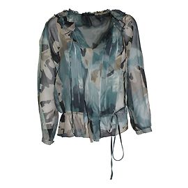 Bcbg Max Azria Tops White Blue Grey Sand