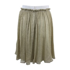 Claudie Pierlot Jupe dorée Doré