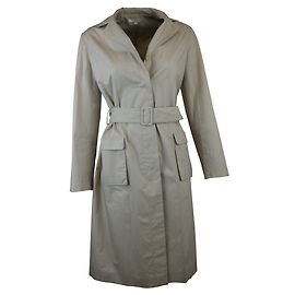 Gabardina con cinturón Paule Ka beige de algodón Beige