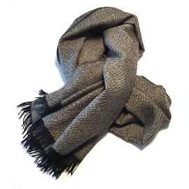 Eric Bompard Écharpe grise Gris anthracite