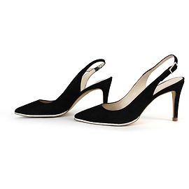 Escarpins Mellow Yellow en daim noir Noir