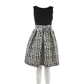 Paule Ka Robe bi-matière Noir