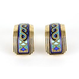 Michaela Frey Brincos Azul Multicor Dourado Verde
