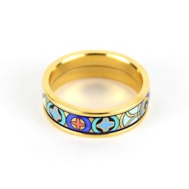 Michaela Frey Superbe bague Bleu Multicolore Doré Vert Orange