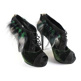 Fendi Tacones Verde